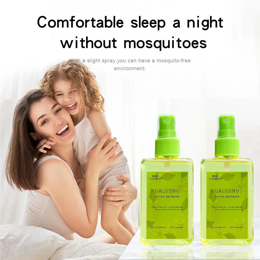 1/2/3Pc Yiganerjing HUALUSHUI Mosquito Repellent Refreshing Anti Itch Long Lasting Fragrance Air Freshener 80ML view 4
