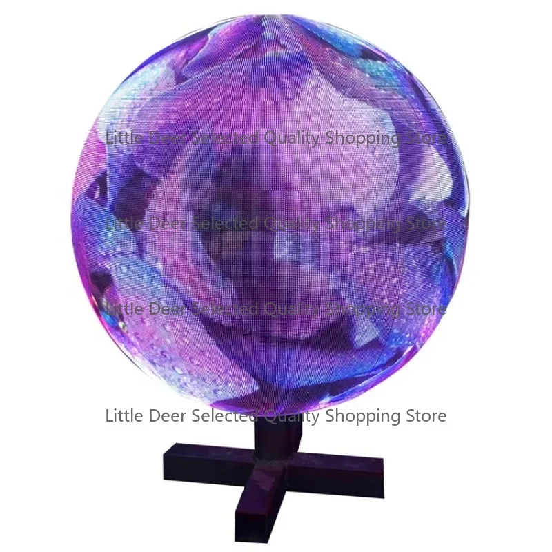 P1.8 P2 P2.5 P3 P4 P5 Curved Round 360 Degree LED Sphere Ball Round Led Display Spherical Led Display Screen