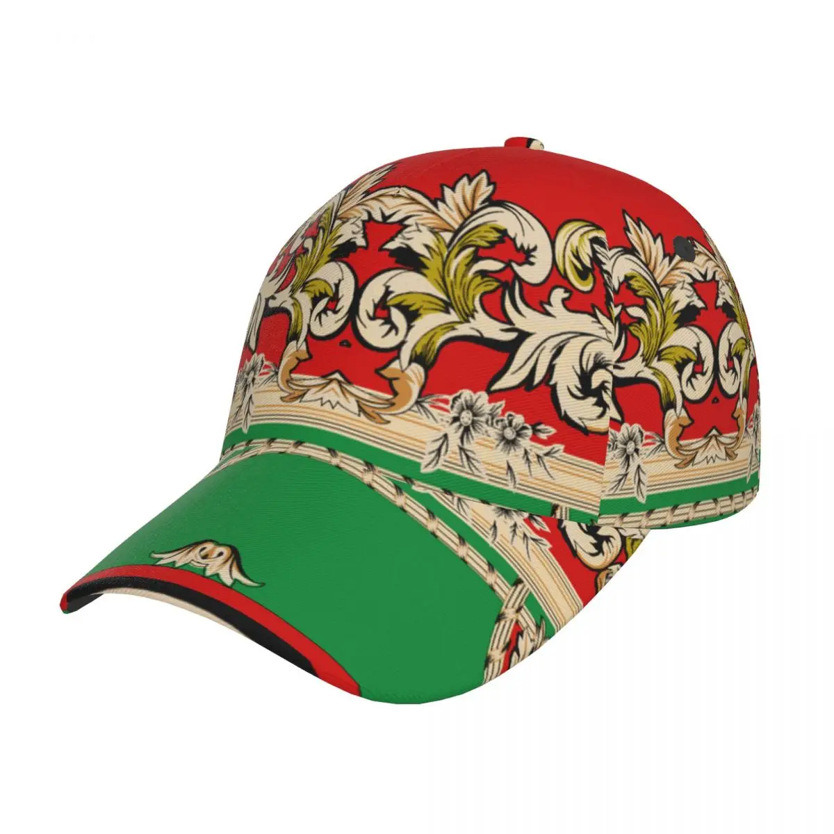 Baseball Cap Beautiful And Colorful Flowers Baroque Hat New Fashion High Quality Man Racing Motorcycle Sport hats