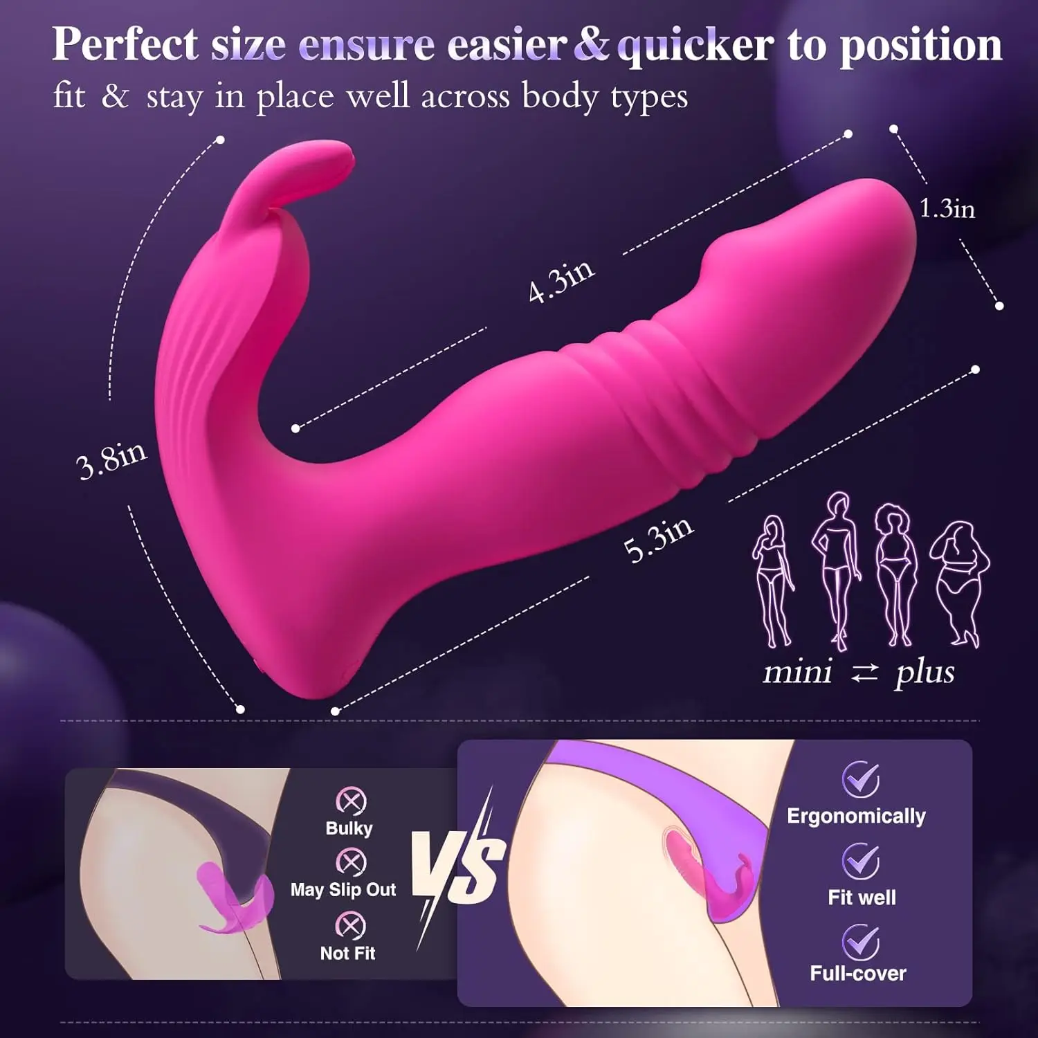 Vibrador de Orelhas de Coelho de Controle Remoto para Mulheres, Máquina Sexual de Casais Anal, Dildo, Masturbador G-Spot, Brinquedos Sexuais Adultos, 3in 1 App