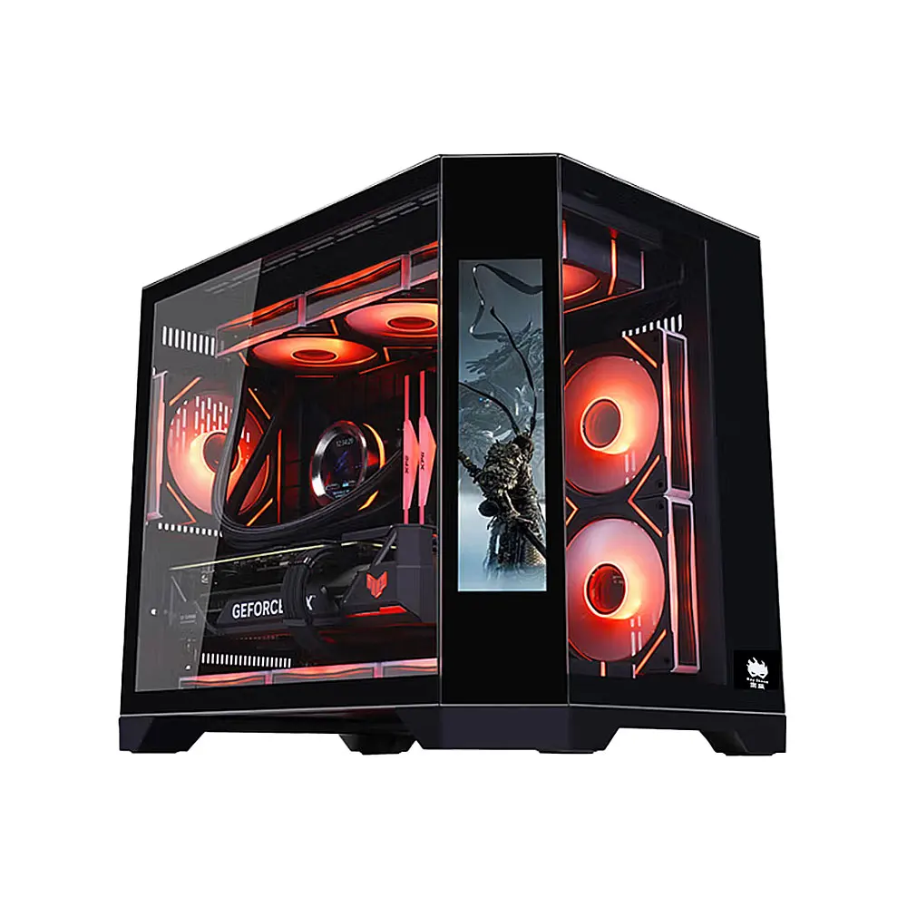 Gaming PC Case EATX ATX Mid Tower PC Case Tempered Glass RGB Computer Case For Desktop Gaming PC