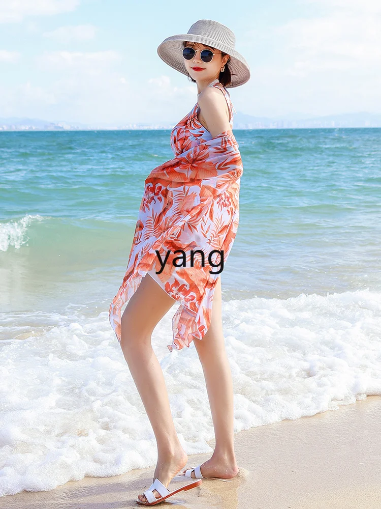 LMM new seaside vacation three-piece slim hot spring swimming suit