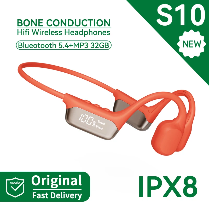 # X10 IPX8 Waterproof Swimming Bone Conduction Wireless Headphone Bluetooth 5.3 32GB MP3 Player HIFI Bass Music Sport Earphone image 3
