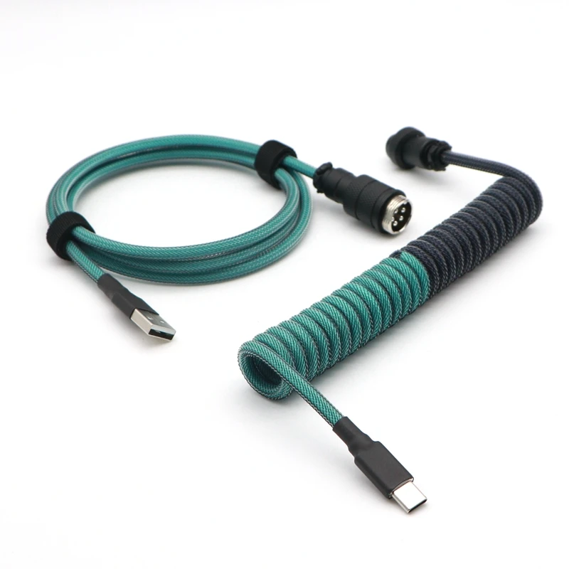 パラコード & PET ダブルスリーブ 2 色コイル USB から Type-C