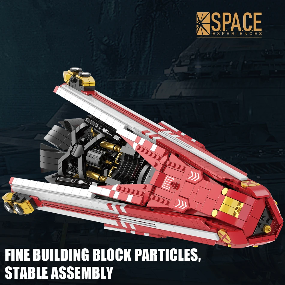 2107Pcs MOC Razorback Racing Pinnace Ship Building Blocks The Expanse Spaceship Model Assembly Bricks Toys for Kids Adults Gifts