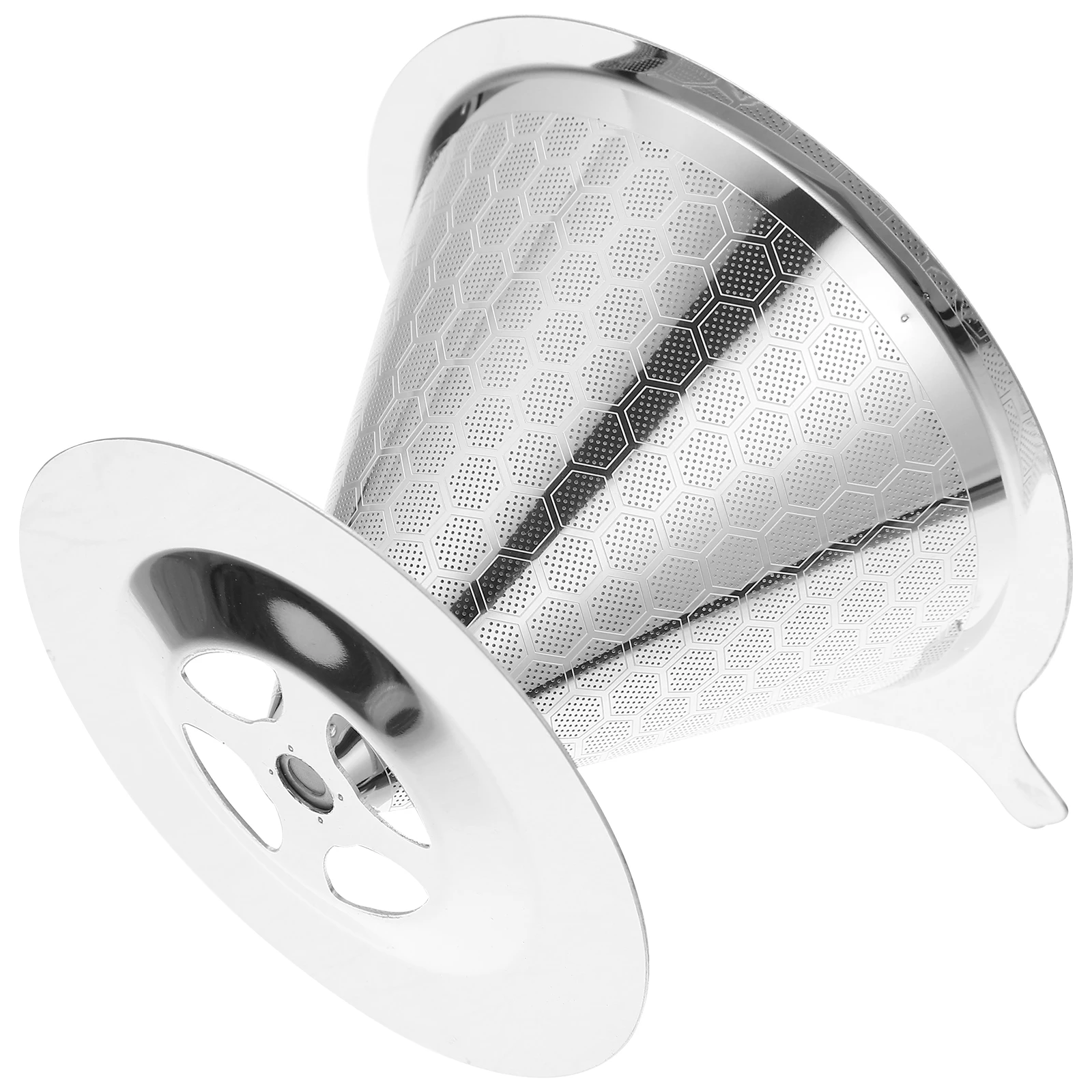

Stainless Filter 600 Mesh 304 Silver Reusable Dripper Easy Taste Portable Coffee Maker Filters