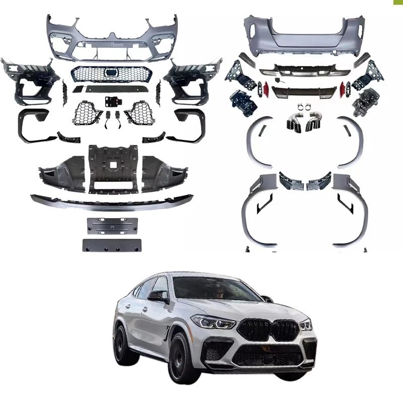 

STLF2018Y X6 G06 M Body Parts for X6 G06 Upgrade F96 X6M Car Bumpers 1:1 Auto Body Systems F96 X6M Front Bumper Rear Bumper Fend