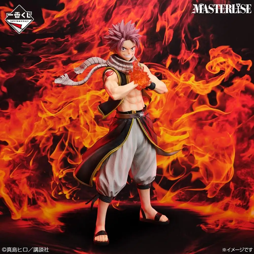 Genuine In Stock BANDAI Ichiban Kuji FAIRY TAIL 20th Natsu Lucy Happy Erza Celestial Spirit Figure Anime Model Toy Collectible