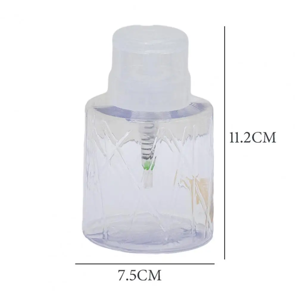 1/2 ชิ้นล็อคปั๊มเปล่าตู้เล็บแต่งหน้าRemoverรีฟิลขวดปั๊มความดันภาชนะของเหลว