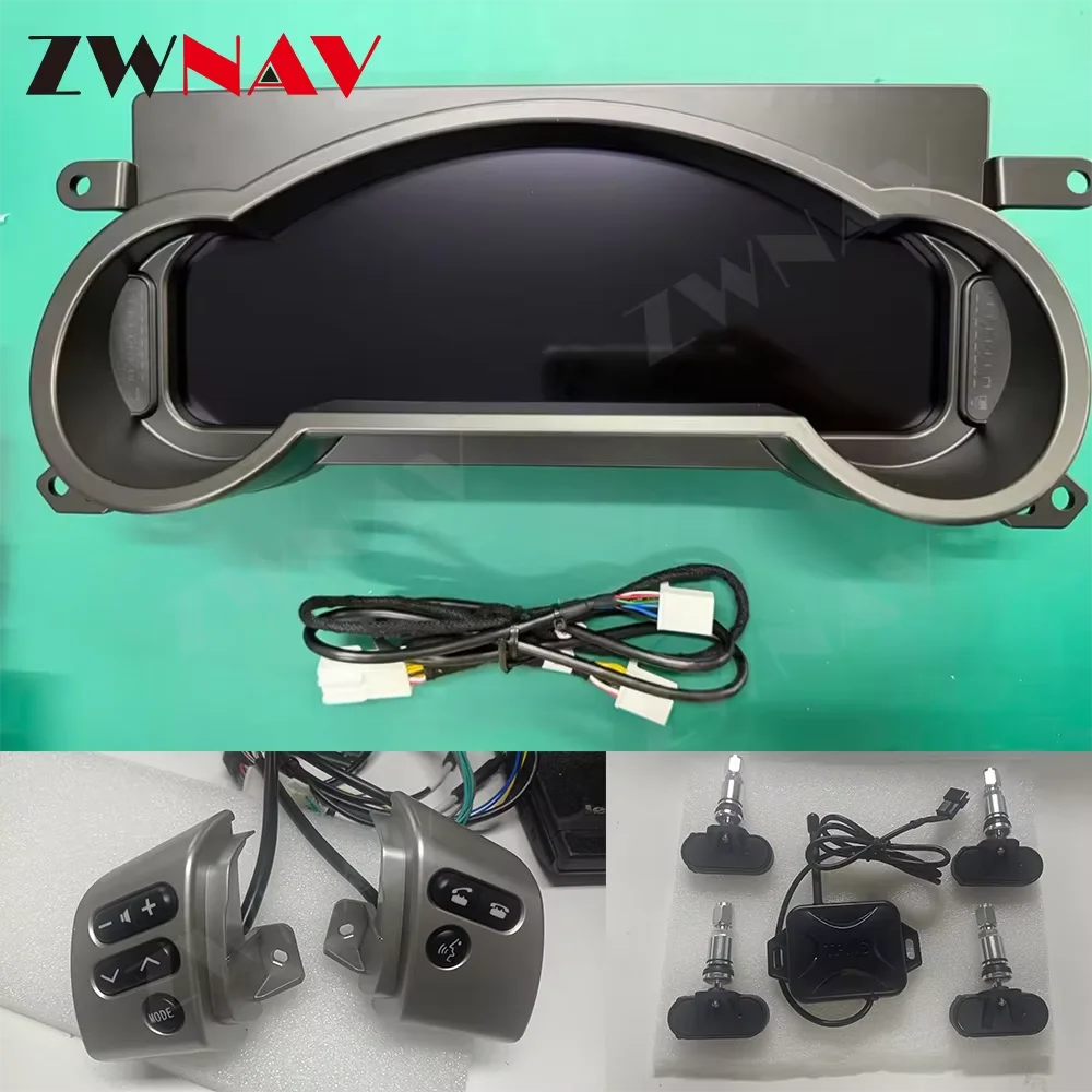 Car Dashboard For Toyota FJ Cruiser 2008-2023 LCD Digital Gauge Cluster Instrument Panel Meter