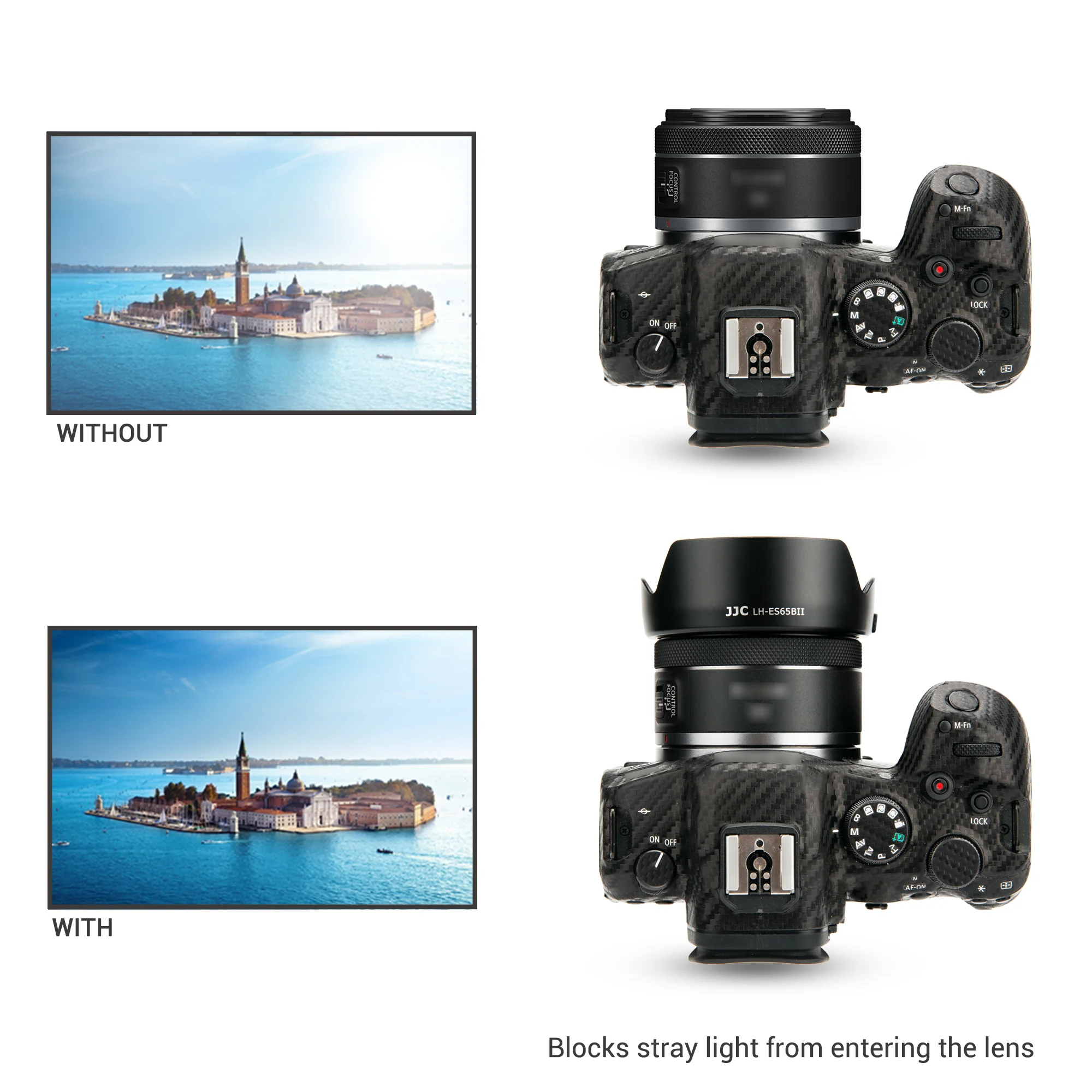 JJC реверсивная бленда объектива адаптер кольцо совместимое с Canon RF 50 мм f/1,8 STM объектив Заменяет Canon фотокамера аксессуары для объектива