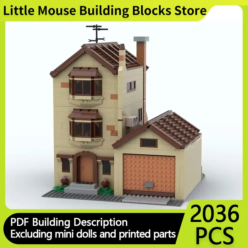 Popular Movie Street View Model MOC Building Bricks Yellow Doll Home Modular Technology Gifts Holiday Assemble Children Toy Suit