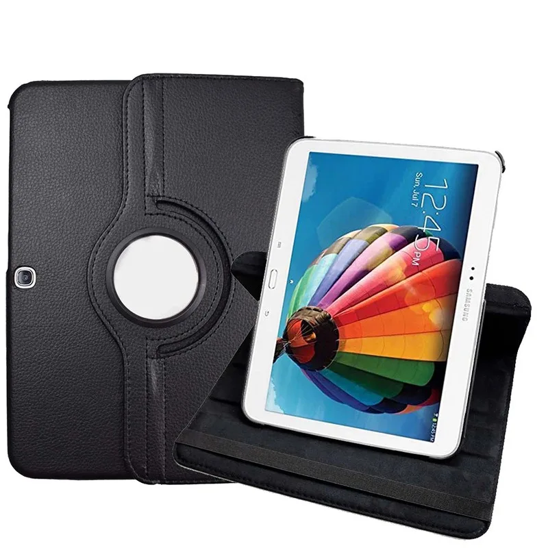 

Подходит для Samsung Tab3 10,1-дюймовый плоский кожаный чехол P5200, защитный чехол P5210, вращающийся кронштейн для накладки