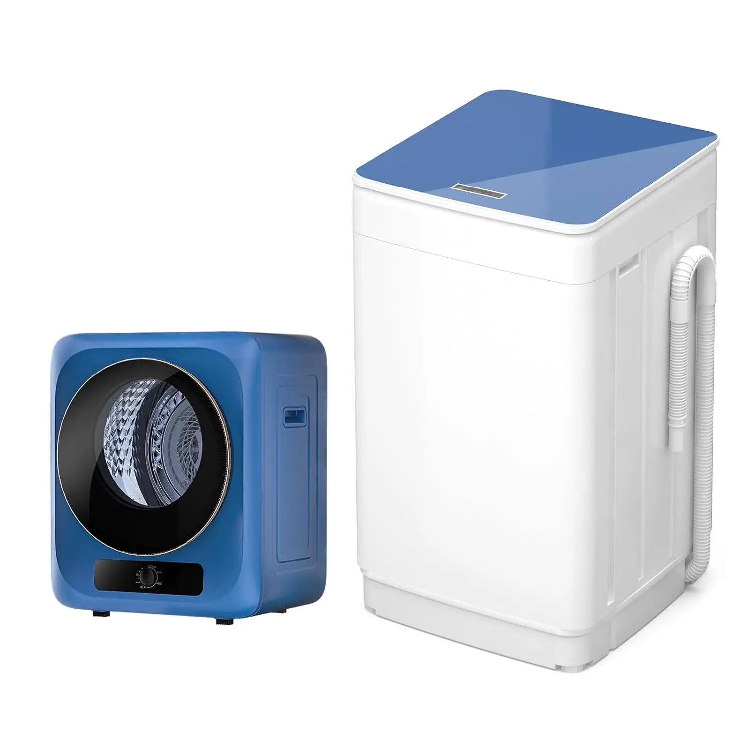 

Портативная стиральная машина и сушилка, комплект: полностью автоматическая стиральная машина на 18 фунтов и портативная сушилка на 10 фунтов с элементами из нержавеющей стали, индивидуальная комплектация