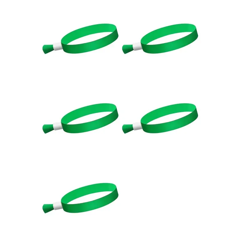 【CYBER MONDAY】500 Pcs Cloth Event Wristbands, Colored Wrist Bands For Events, For Lightweight Concert Wrist Strap (Green)