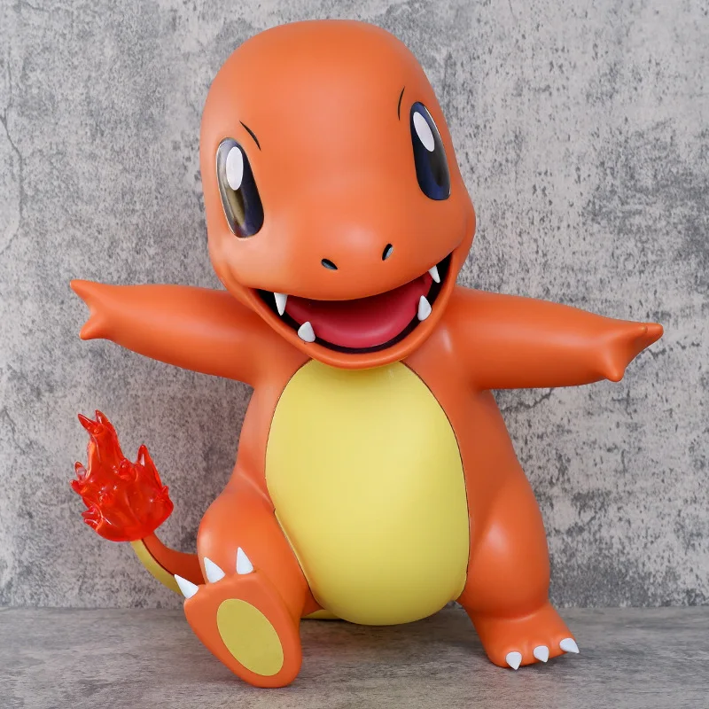 Kawaii Anime Pokemon Charmander Charizard Dracaufeu PVC Action Figure Game Statue Collectible Model Kids Toys Doll Gifts 38cm