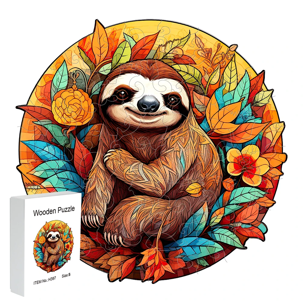 

Wooden puzzle Koala delicate gift box Valentine's Day gift Irregular animal shape puzzle Christmas gift adult stress relief pers