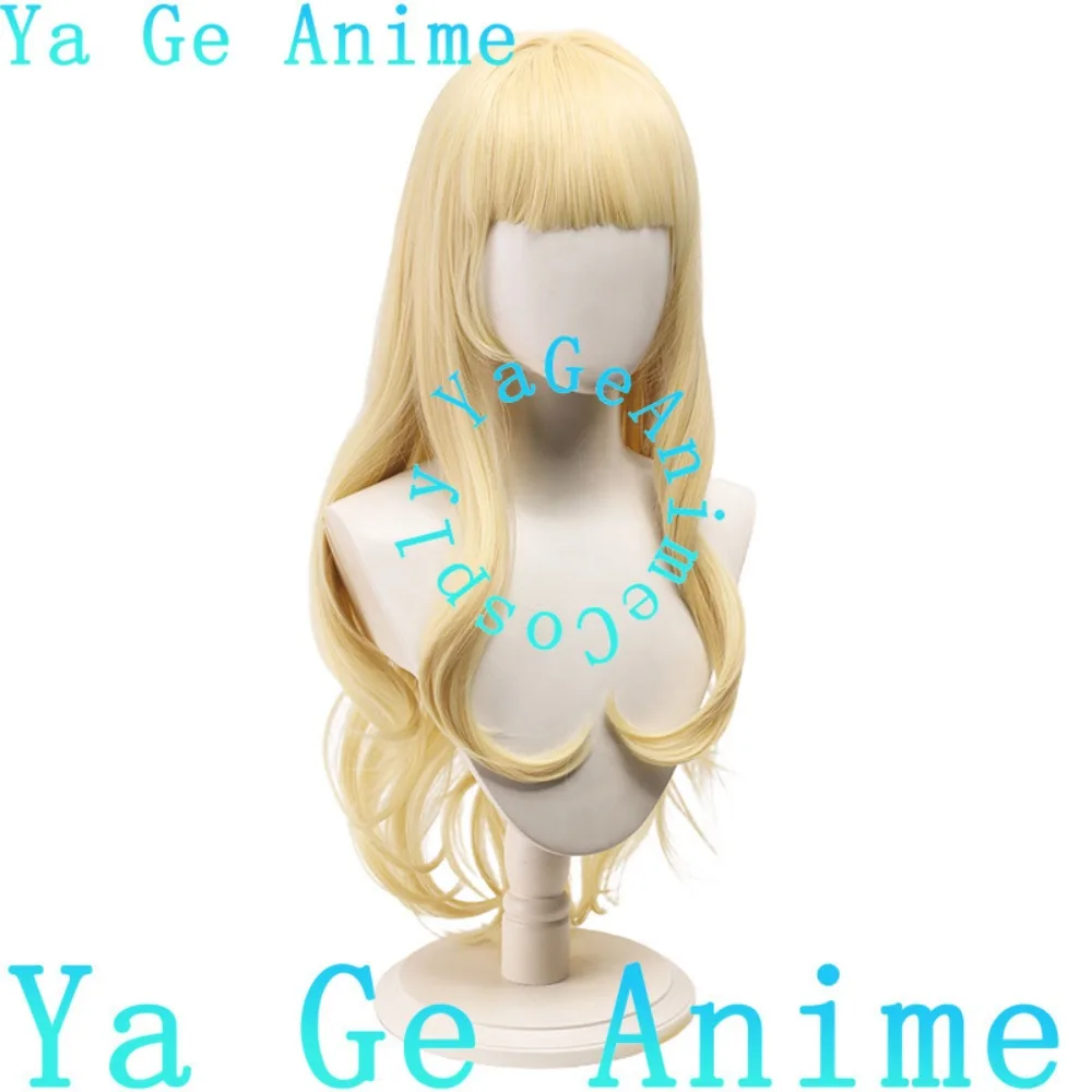 Yage Anime I Want to Be a Magical Girl Kaoruko Tenkawa Magia Baiser Milk Yellow Long Curly Hair Cosplay Wig