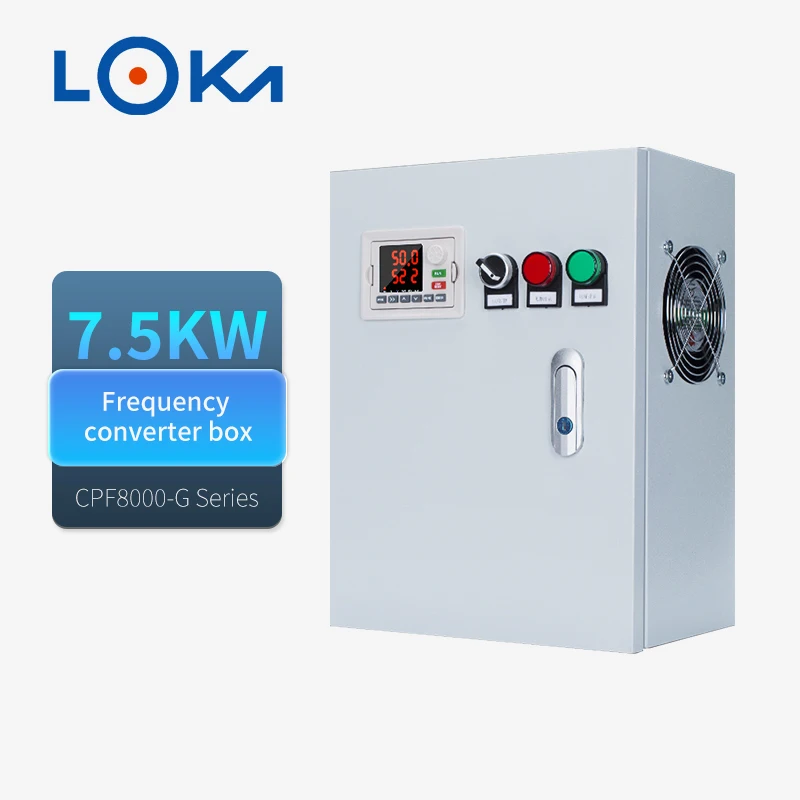 

7.5kw High-quality Metal Electrical Control Cabinet AC380V Variable Frequency Control Box VFD Control Panel