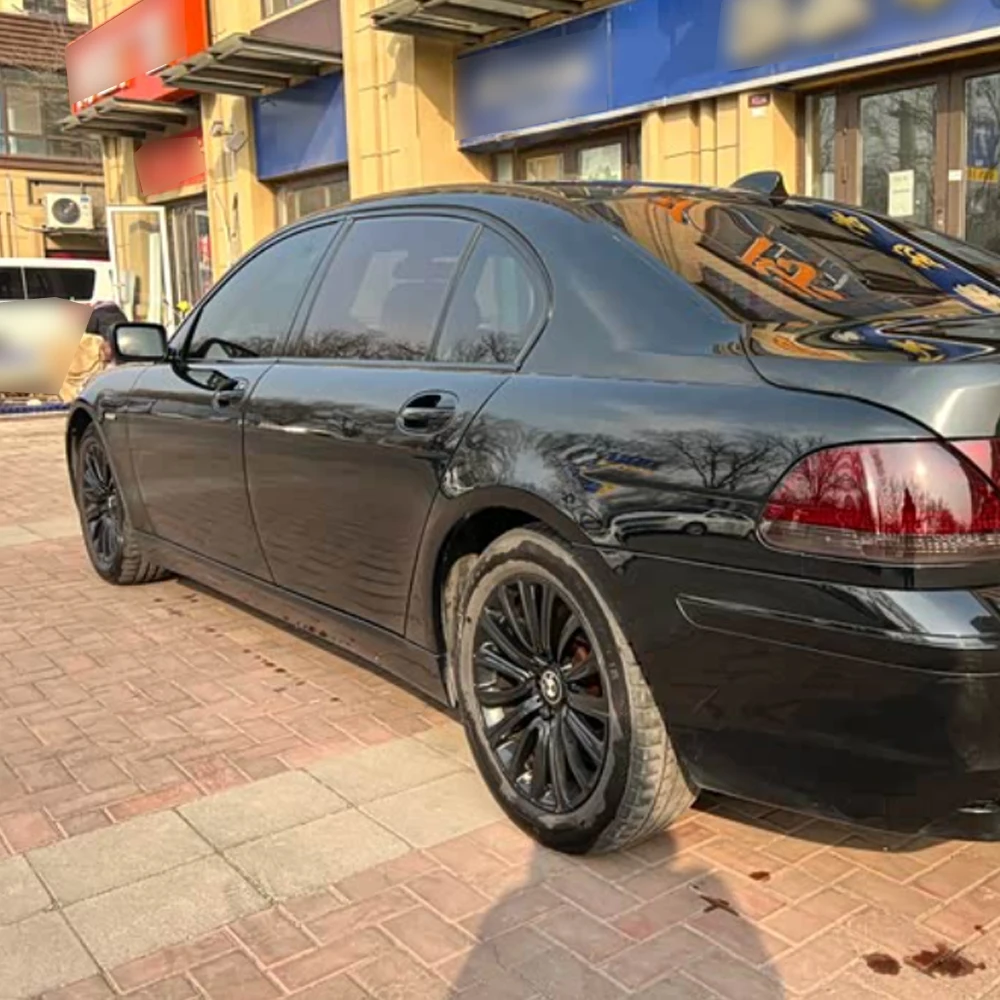 For BMW 7 Series E65 E66 2002-2008 Window Chrome Delete Blackout ABC Pillars Glossy Black Stickers view 5