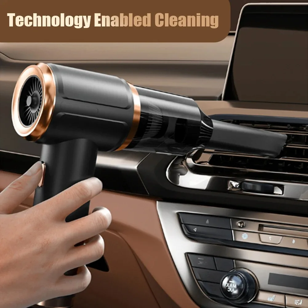 45000Pa 5 In 1 Car Vacuum Strong Suction Portable Handheld Wireless Cleaner Home Mini Vacuum Machine