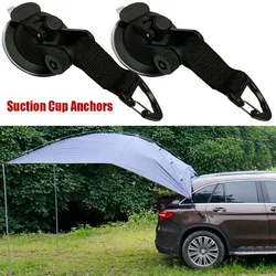 4 Pcs/set Suction Cup Anchor with Securing Hook Tents Outdoor Camping Car Tarp Easy Install Universal Tool for Trips or Home