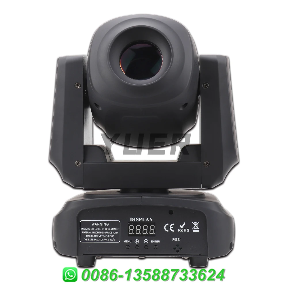 YUER 150W 8500K LED Spot Moving Head Light With Beam Pattern Prism Effect DMX For DJ Disco Party Club Show Stage Effects Lamp