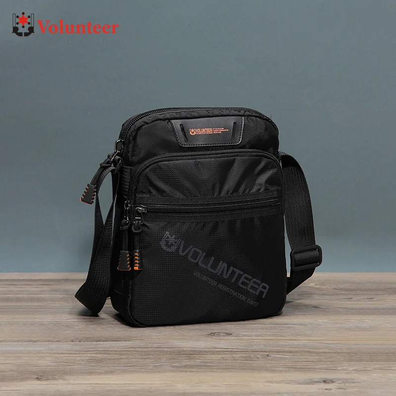 

Voltunteer Shoulder Bags for Men 2023 New Waterproof Oxford Fashion Commuter Casual Outdoor Multi-pocket Cross-body Bags 1802-11