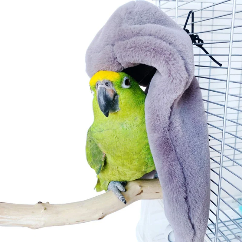 Invierno cálido pájaro chal nido esquina loro manta mascota Animal PEQUEÑO tienda colgante jaula decoración para periquito Lovebird cacatúa