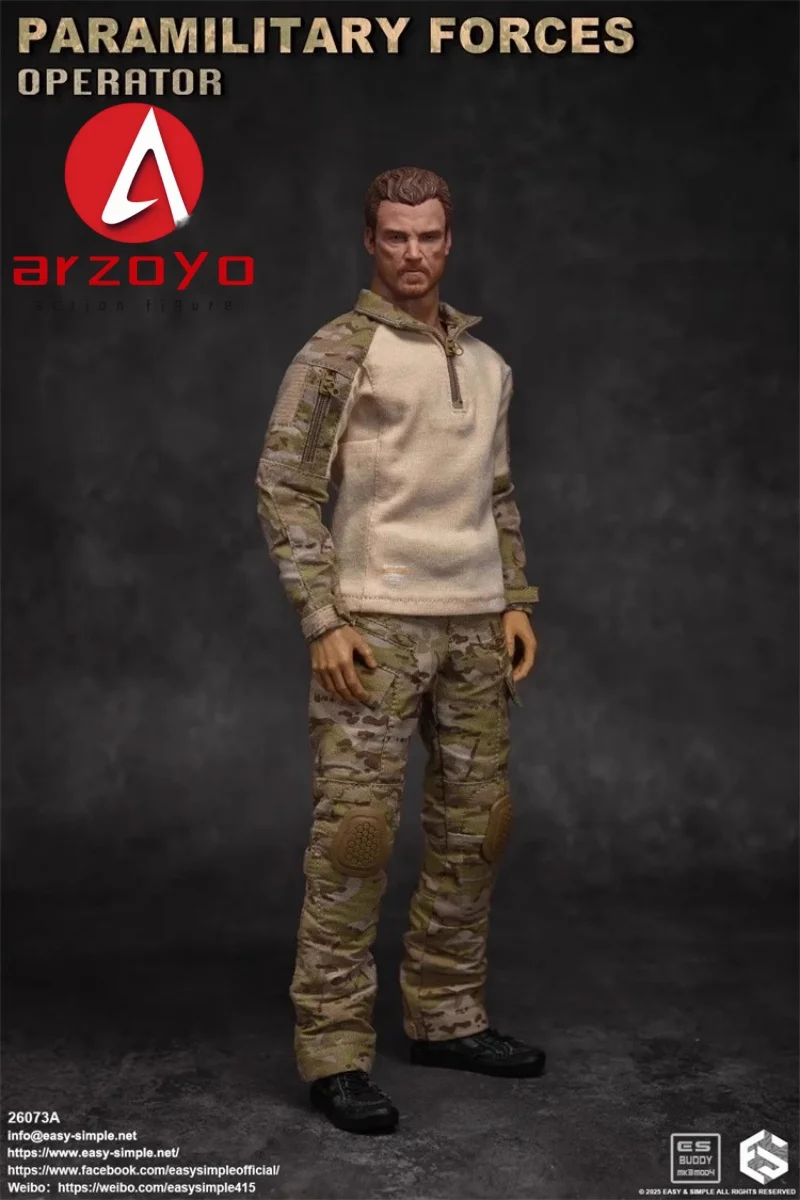 Easy&Simple 26073A/B 1/6 Scale Paramilitary  Forces Operator Male Soldier Full Set for 12" Action Figure Collectible Model