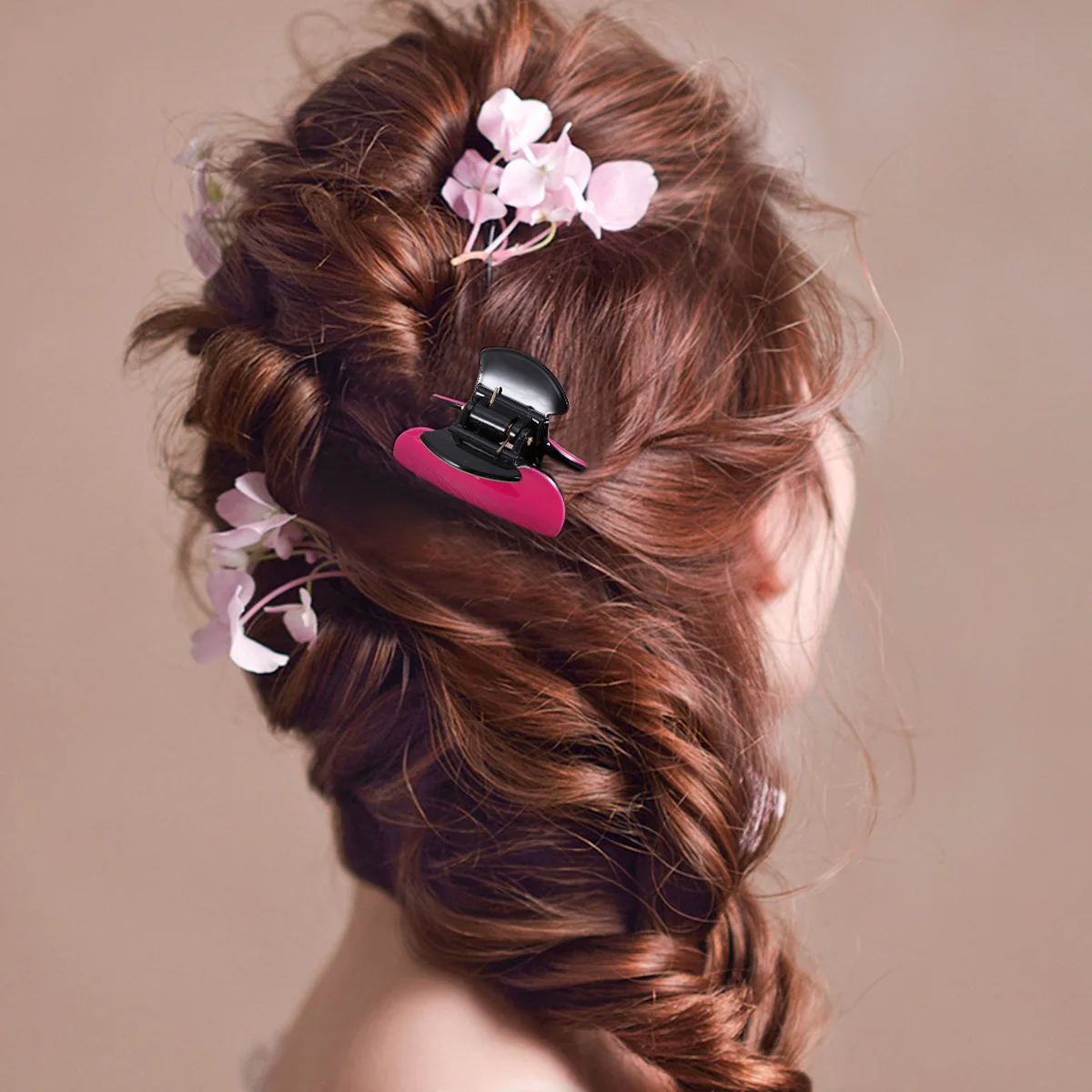 

1Pcs Cherry Hairpin Large Acrylic Claw Clamp Fashion Hair Accessories Non-Slip Headwear for Women Girls Shower Hairpin