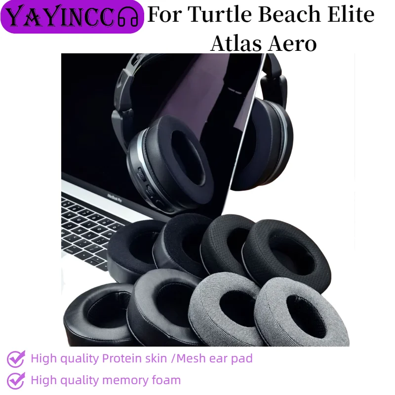 

New Arrivals Replacement Earpads Foam Ear Pads For Turtle Beach Elite Atlas Aero Headphones Earmuff/Earphone Sleeve Headset