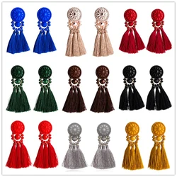 MWSONYA New Fashion Earrings 2024 New Trend Acrylic Dangle Tassel Earrings for Women Femal Boucles Jewelry Gifts Holiday