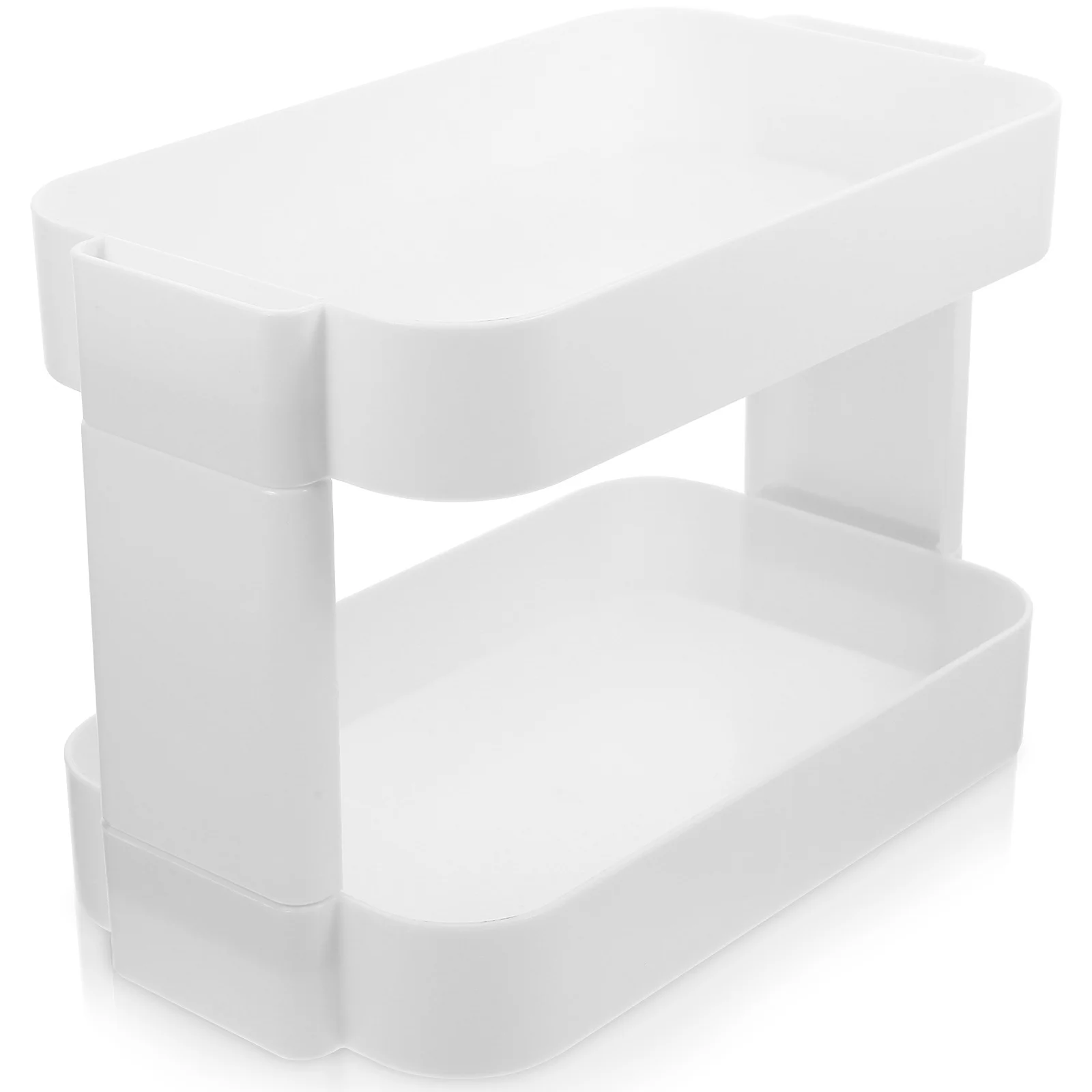 

Double Layer Multi-Layer Storage Rack Tabletop Makeup Organizer Multi-Function Cosmetics Display Shelf Plastic Cosmetics Rack