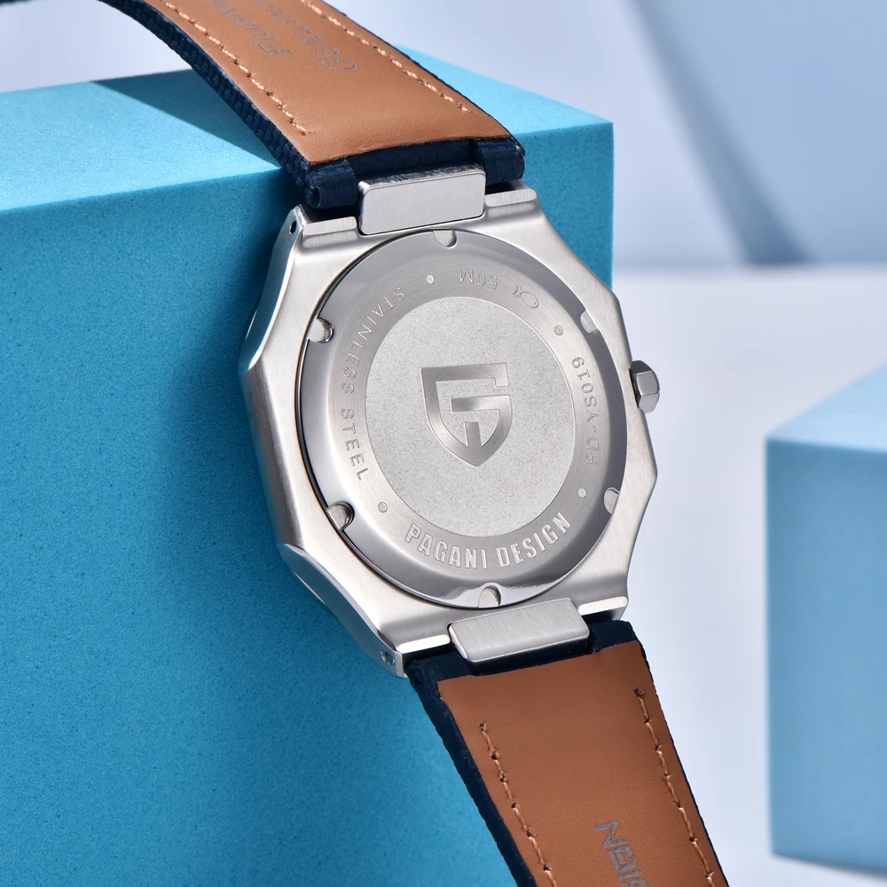 PAGANI DESIGN 2025 новые мужские часы с лентой, ретро кварцевые часы, мужские подарочные часы с сапфировым стеклом vh31, водонепроницаемые мужские часы из нержавеющей стали