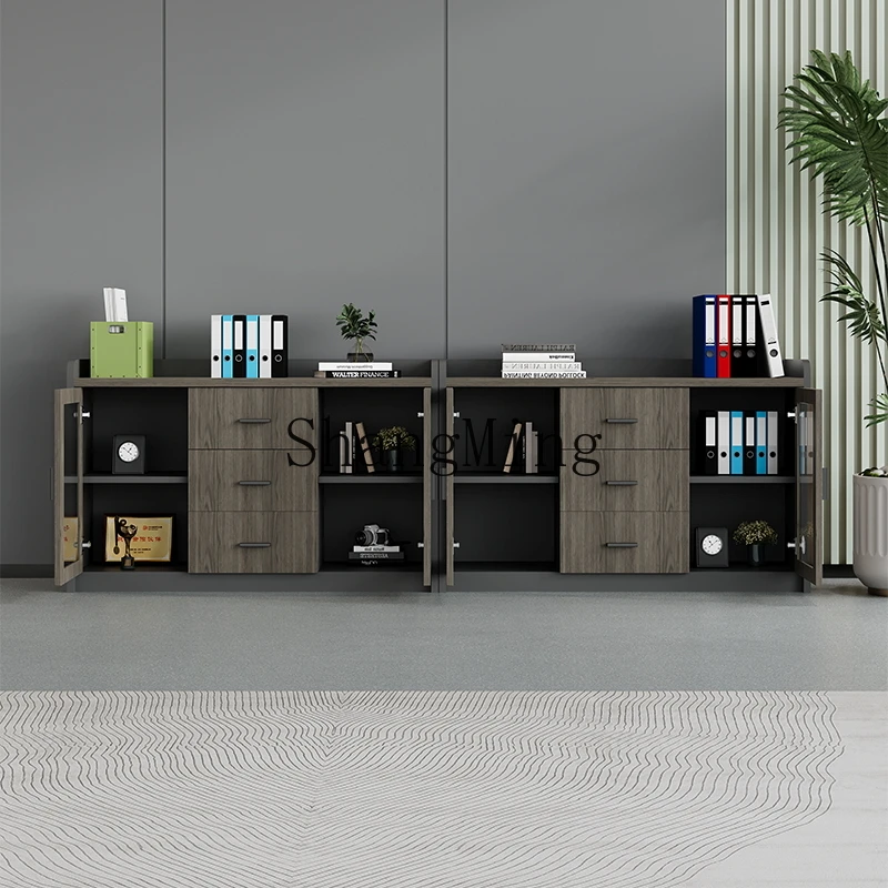 FG file low cabinet office storage drawer with lock data floor tea cabinet