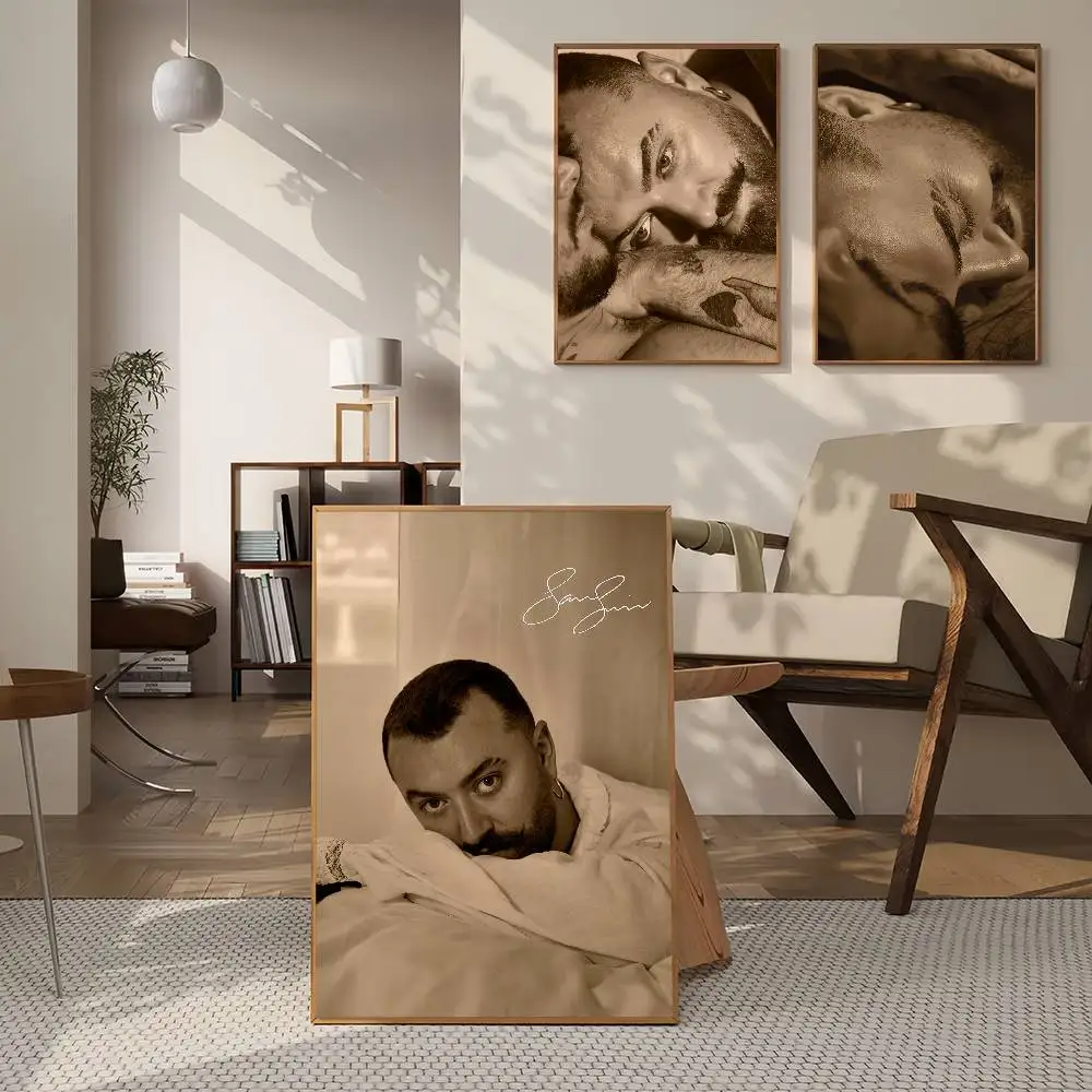 Singer S-Sam-Smith Hazel Eyes Poster For Bedroom Gamer Room Decor Restaurant Wall Trendy Aesthetic Gift