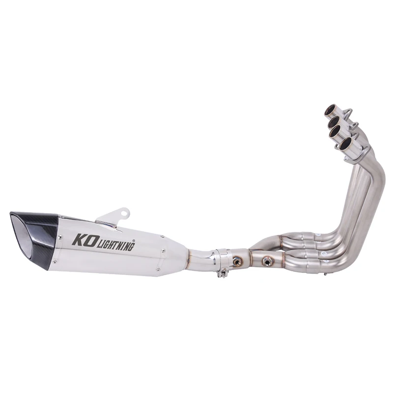 Ninja ZX4R For Kawasaki ZX4RR ZX25R 2023-2026 Motorcycle Whole Exhaust System Header Link Pipe Slip On Muffler Carbon Tip