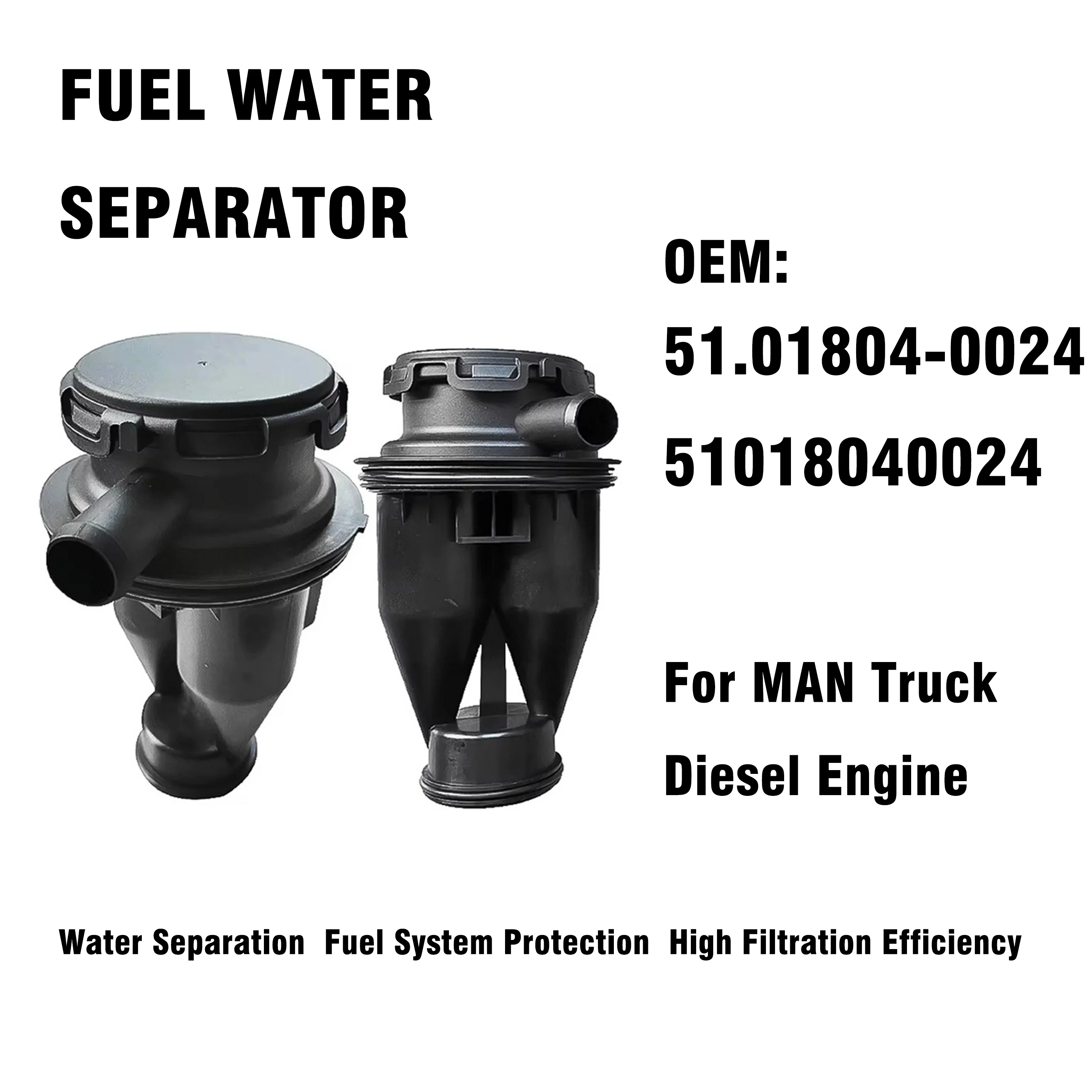 51.01804-0024 51018040024 Fuel Water Separator Diesel Filter For Truck Engine Replacement Parts