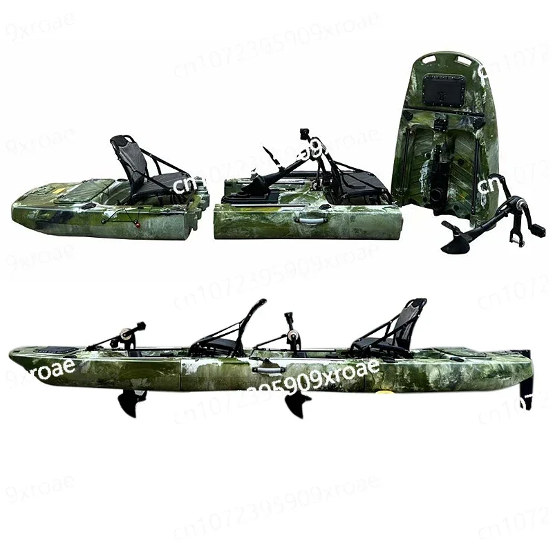 

Сборный каяк с педальным приводом, жесткий каяк, двухсекционный, трехсекционный, одноместный, двухместный, разборный каяк