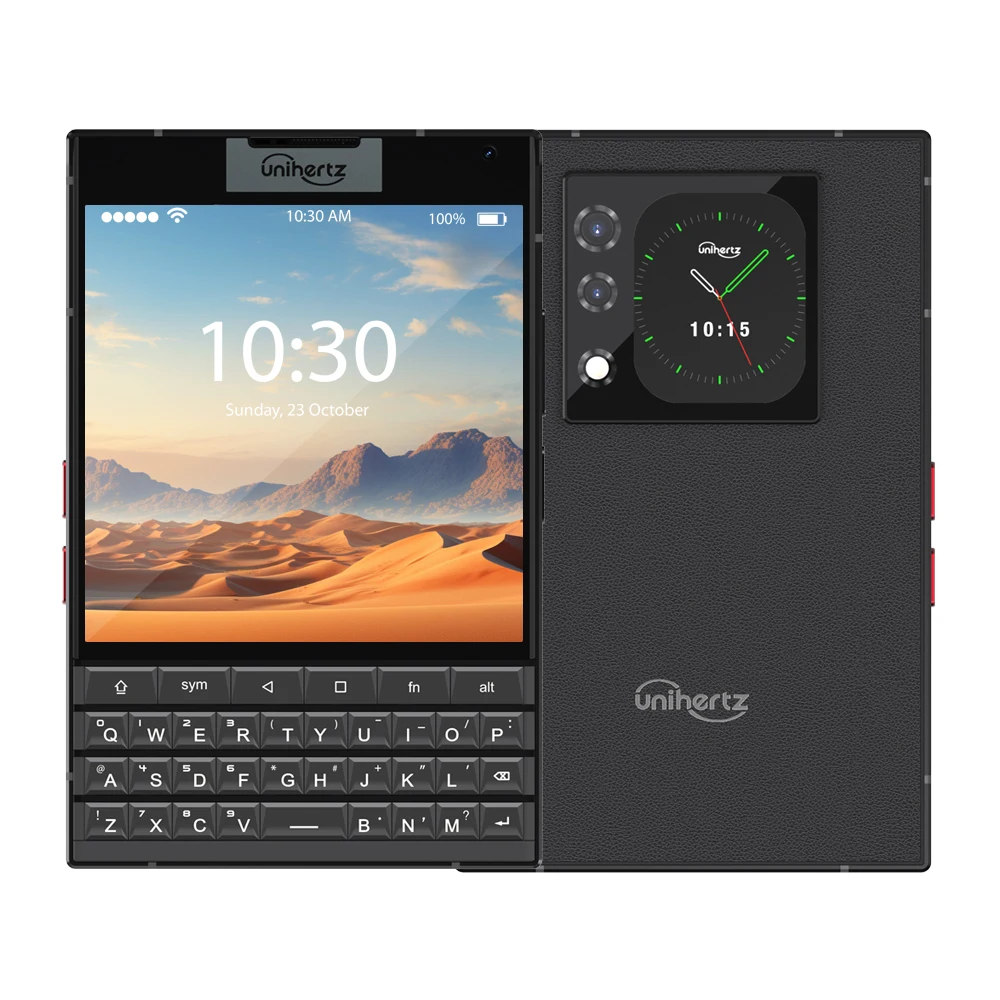 Smartphone Unihertz Titan 2 Android 15 5G Double Écran 512 Go + 12 Go Appareil Photo 50 MP avec Clavier Physique Double SIM Batterie 5050 mAh