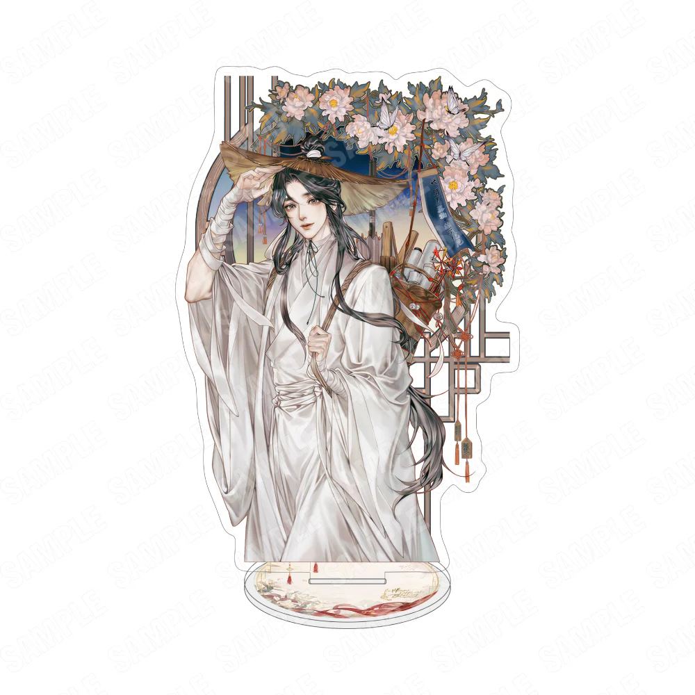 Heaven Official's Blessing 15CM Acrylic Stand Keychain Xie Lian Hua Cheng Ancient Chinese Style Desk Decor Gift for Anime Fans