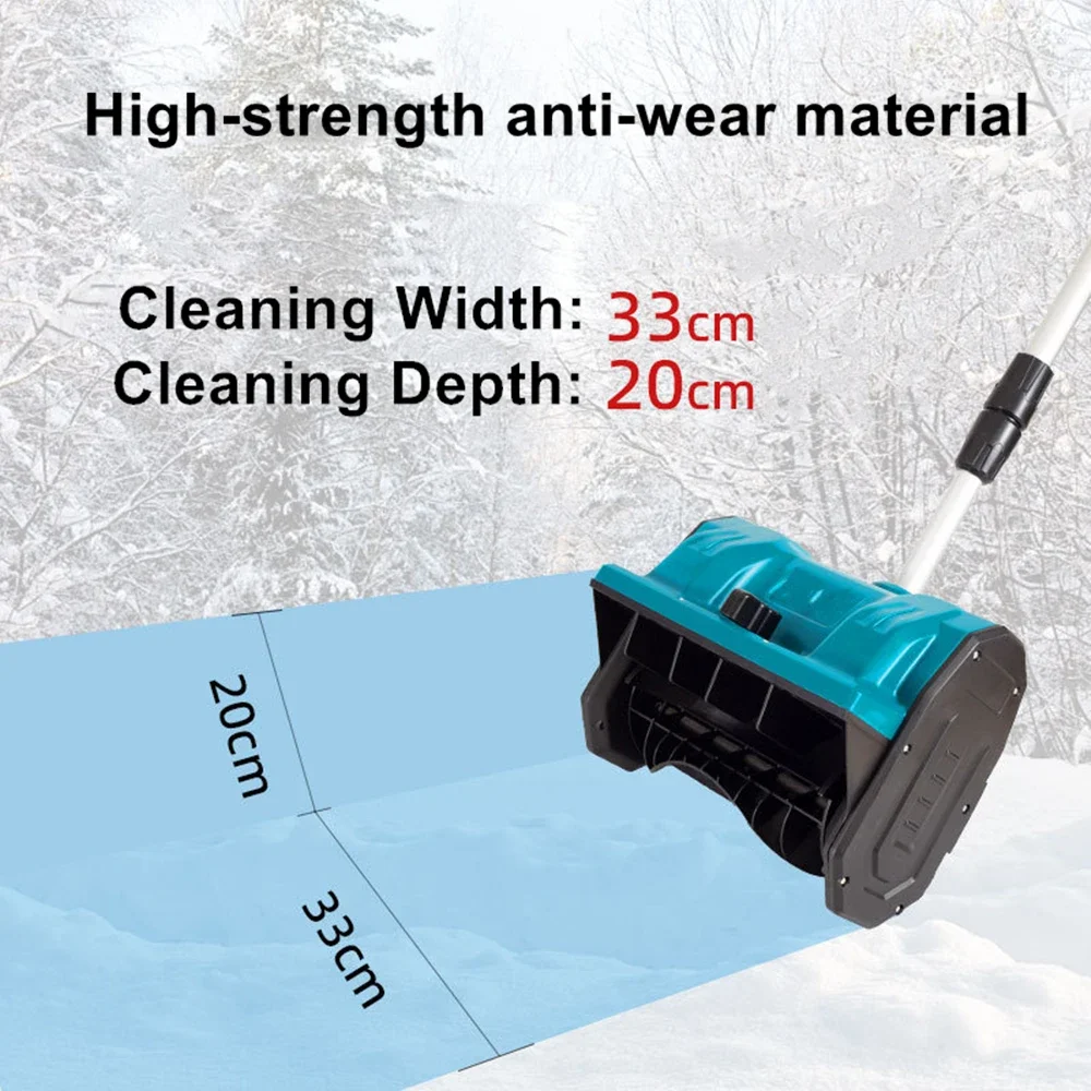 New Winter Brushless Electric Snowplow Lithium Electric Snow Sweeper Cordless Snow Shovel courtyard Street For Makita Battery