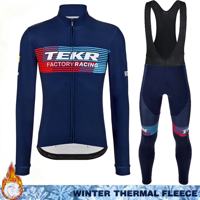 

TEKR Winter Thermal Fleece Cycling Jersey Men's Biking Clothes Clothing Bike Man Set Ciclismo Hombre Outfit 2026 Sportswear Mtb