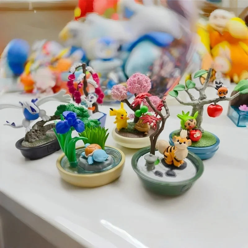 

Подлинная слепая коробка PokéMon Re-Ment, коллекция бонсай 2, игрушки Little Four Seasons, игрушки-рассказчики, украшения для комнаты, игрушки, подарки на день рождения