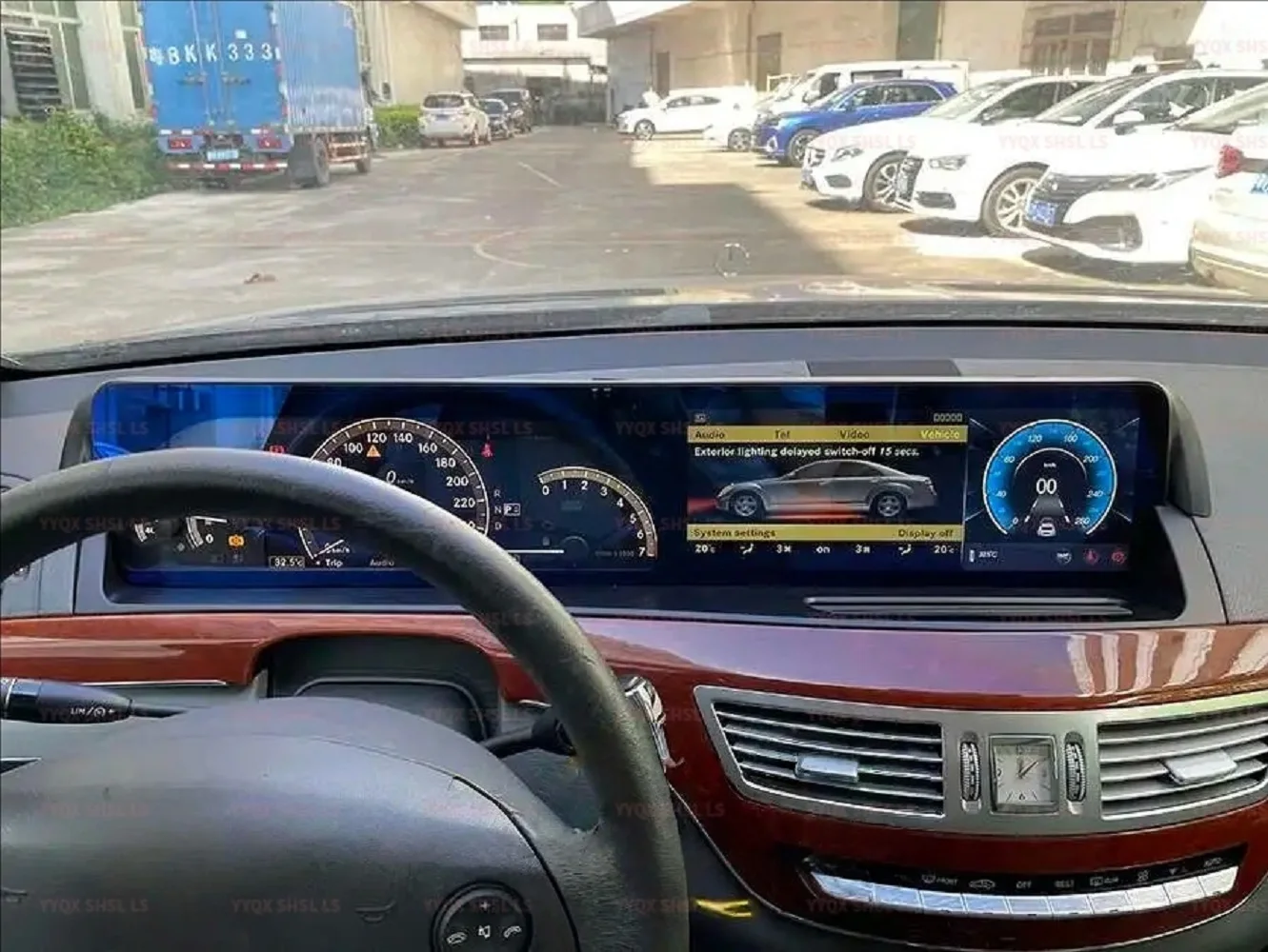 HAN Android Car Screen Speed Meter For Mercedes-Benz S W221 CL W216 AMG RHD Multimedia Player Right Hand Drive instrument Auto