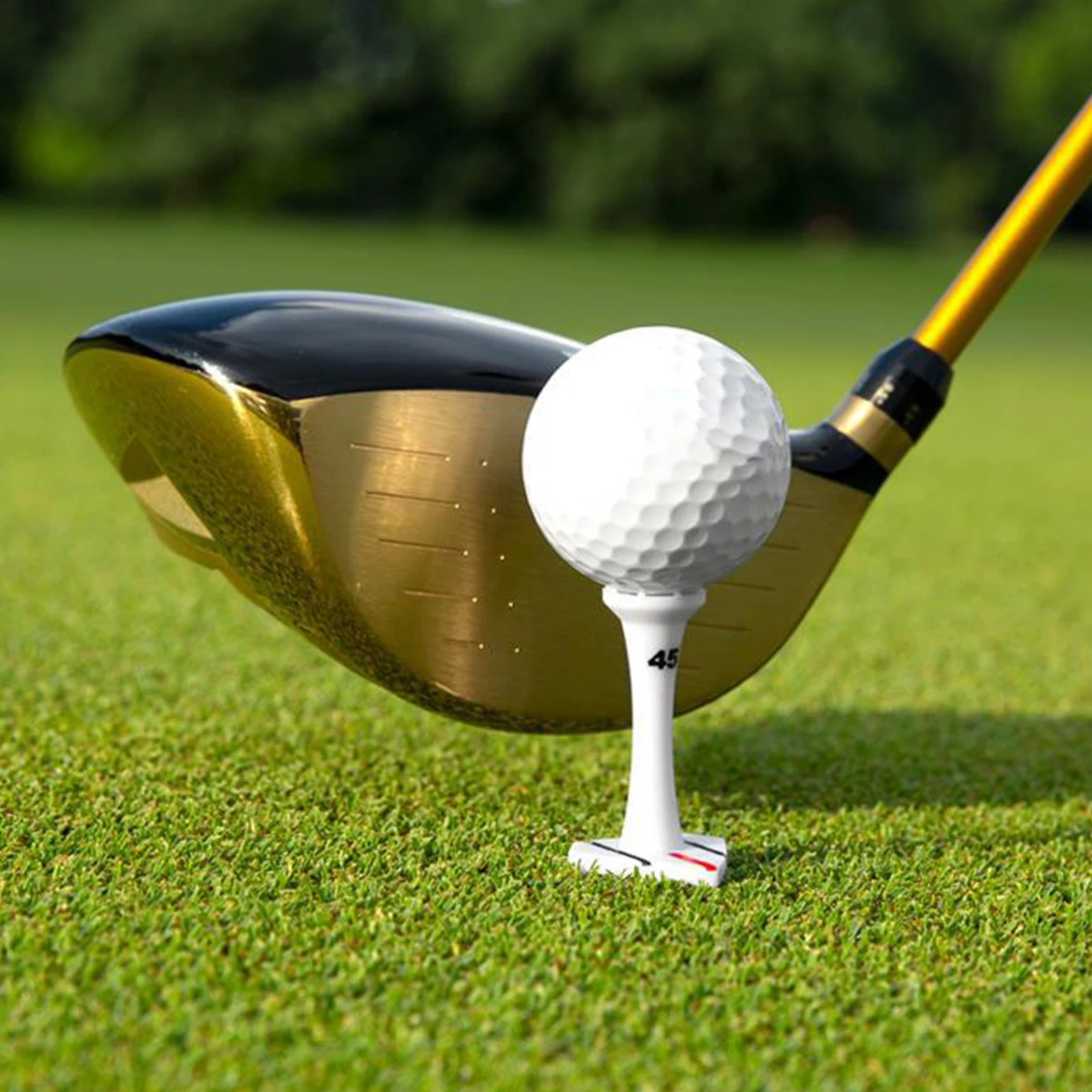 

6 шт., держатель для футболки для гольфа, 40/45/50 мм, многоцелевые футболки для гольфа с низким сопротивлением, аксессуары для гольфа