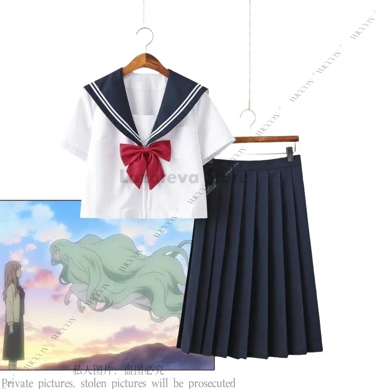 Natsume Reiko Natsume Takashi Cosplay Costume Wig School Uniform Kimono Unisex JK Uniform Daily Outfit Little Fox's Ears Tail