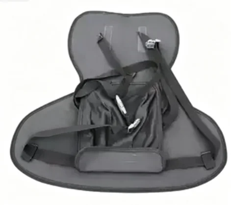 Thickened Kayak Seat with Backrest, Waterproof EVA Canoe Cushion Chair, Adjustable Strap Inflatable Boat Fishing Seat Accessory