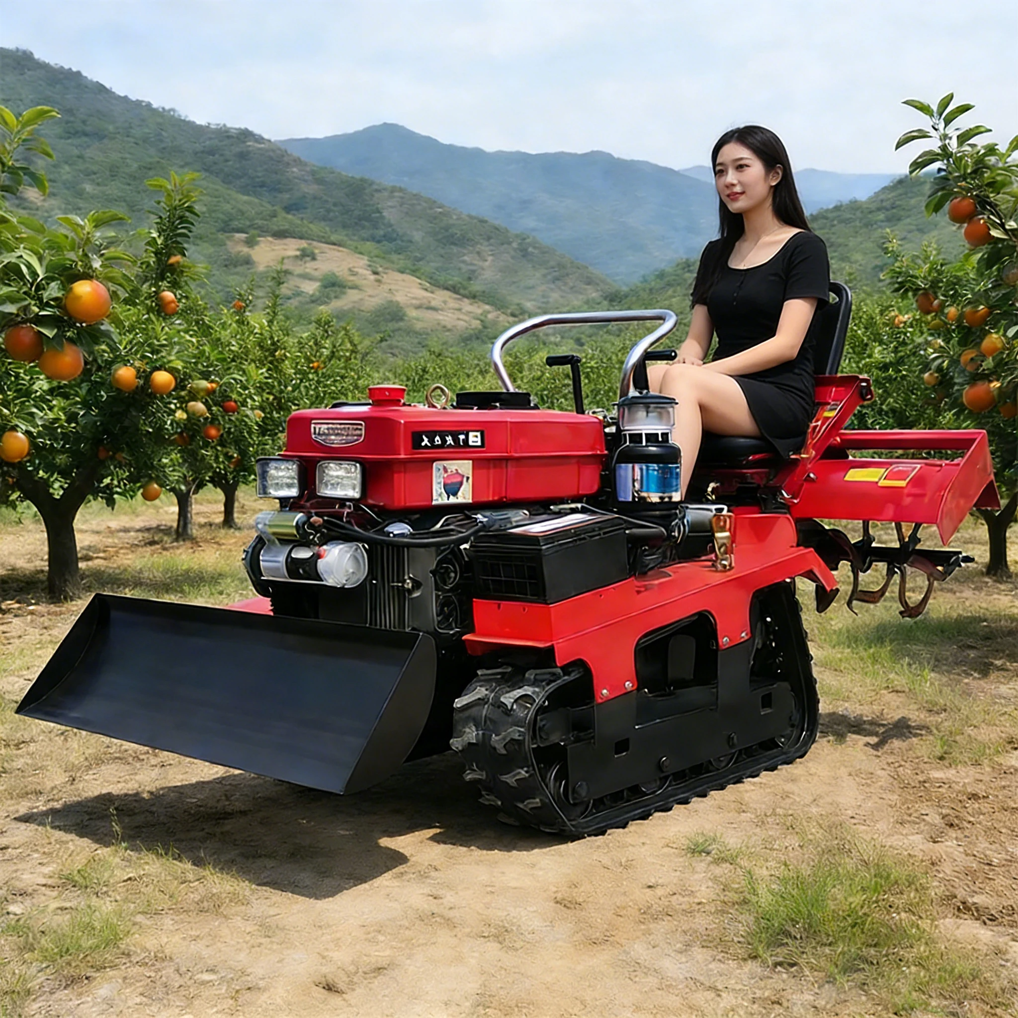 Mini Tillers Tractors Tillers Seeders Weeders  Tracked Tillers  Suitable for Both Dry and Paddy Fields view 4